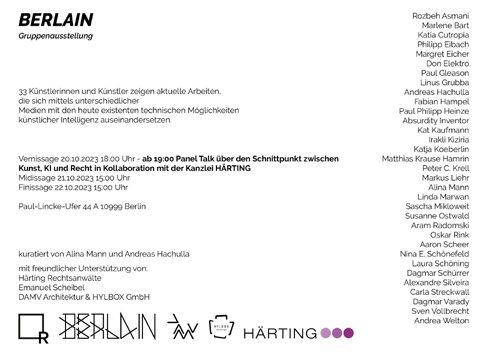 Berlain — artist list